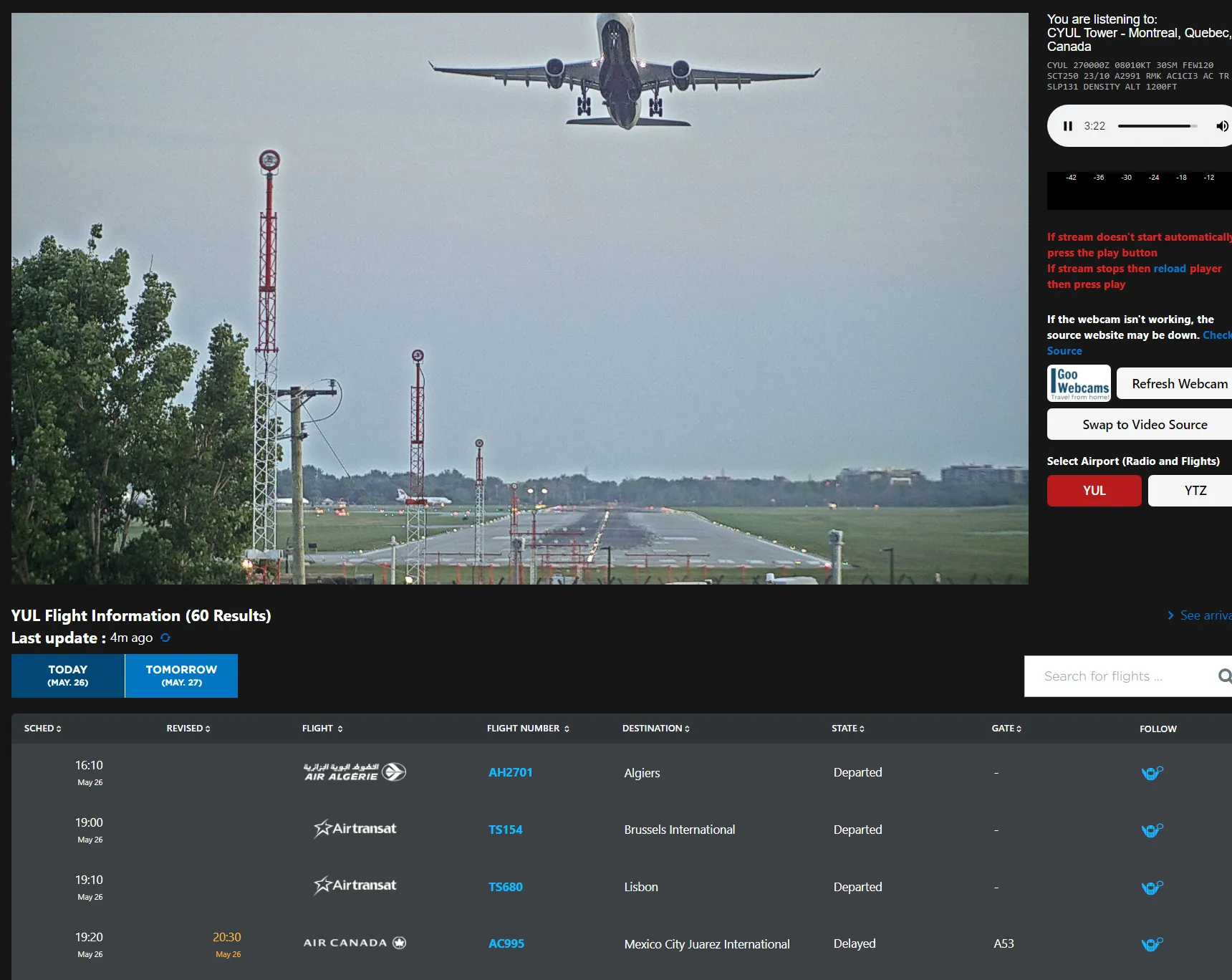Airport Webcam preview