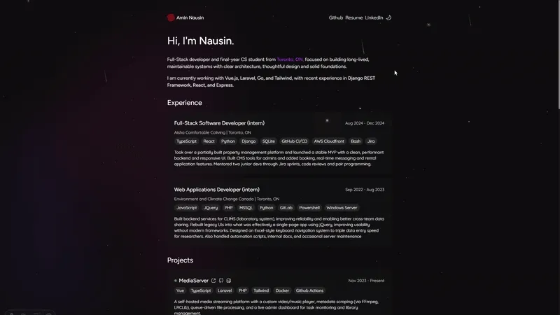 Astrofolio preview